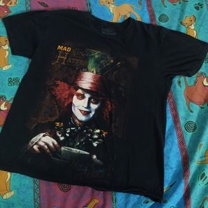 Vintage Style Alice in Wonderland Mad Hatter Tee Women's Large